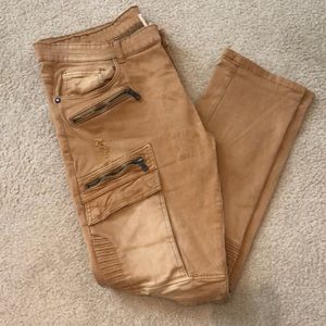 Smoke Rise Men's Distressed Cargo Pants Size 42x32